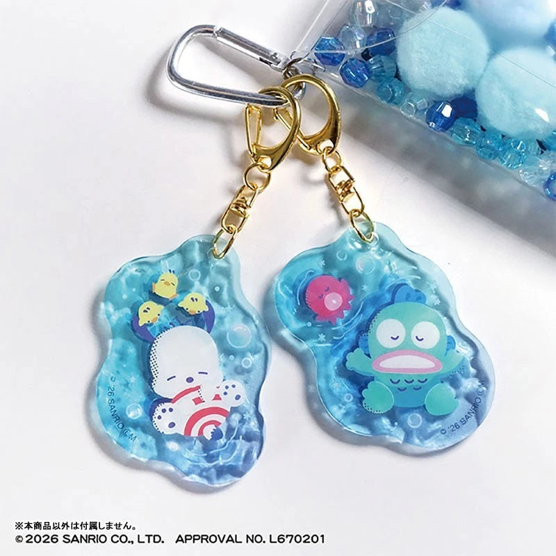 Sanrio Characters PukaPuka Acrylic Keychain 10Pack Box Candy Toy JAPAN OFFICIAL