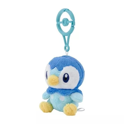 Pokemon Center Muñeco de Peluche Original con Mosquetón Piplup OFICIAL DE JAPÓN