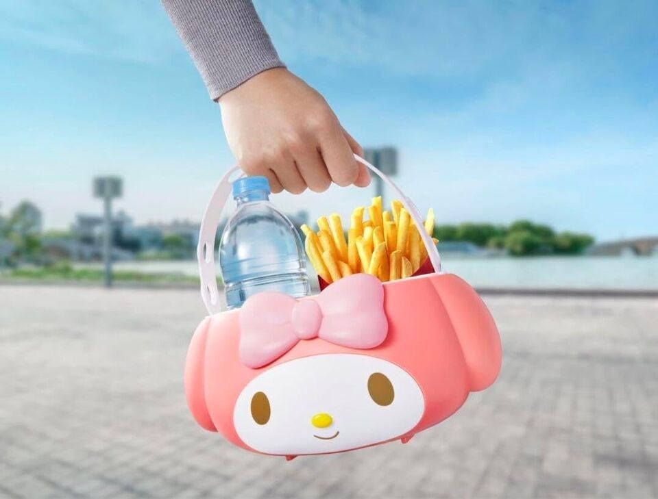 Sanrio My Melody McDonald's Potato & Drink Holder Limited JAPAN