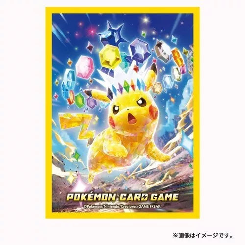 Pokemon Center Original-Kartenhüllen, Premium-Glanz, Pikachu Stellar Tera-Typ