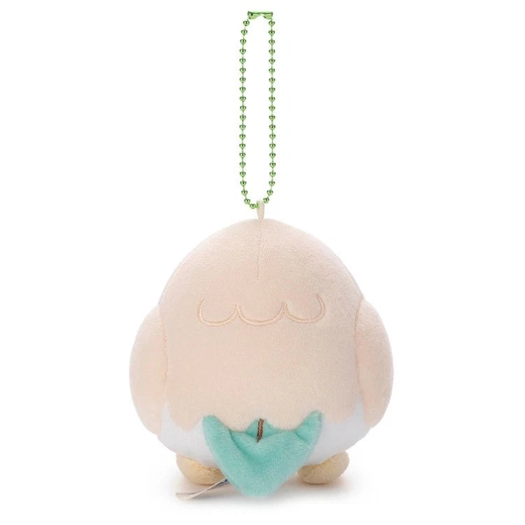 Pokemon Pokepeace Rowlet Plush Keychain Funny Face Ver. JAPAN OFFICIAL