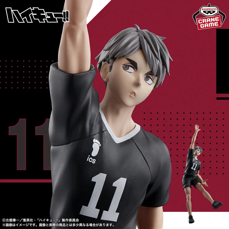 Banpresto posant la figurine Haikyuu !! Osamu Miya OFFICIEL JAPON