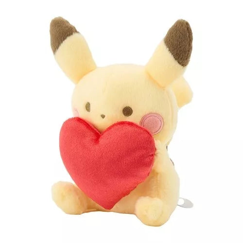 Pokémon Center Original com coração Pikachu Boneca de pelúcia JAPÃO OFICIAL