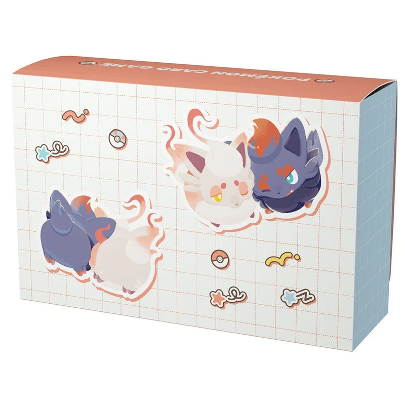 Pokemon Center Original Double Deck Case Zorua & Hisuian Zorua JAPAN OFFIZIELL