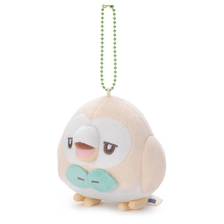 Pokemon Pokepeace Rowlet Plush Keychain Funny Face Ver. JAPAN OFFICIAL
