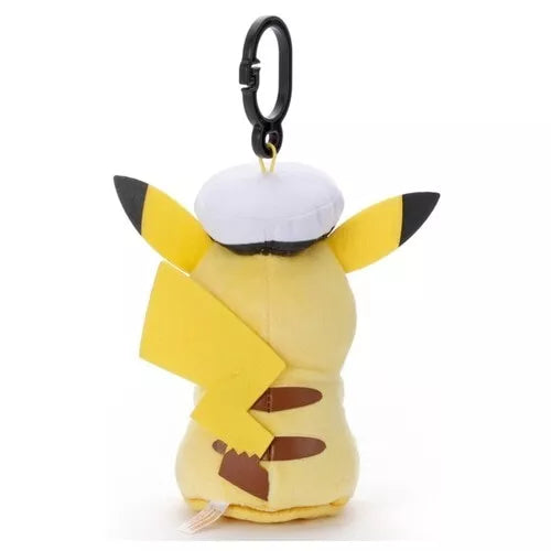 Pokemon Captain Pikachu Sound Plush Doll JAPAN OFFICIAL