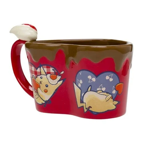 Pokemon Center Original Chocolate Heart-Shaped Mug Pikachu JAPAN OFFICIAL