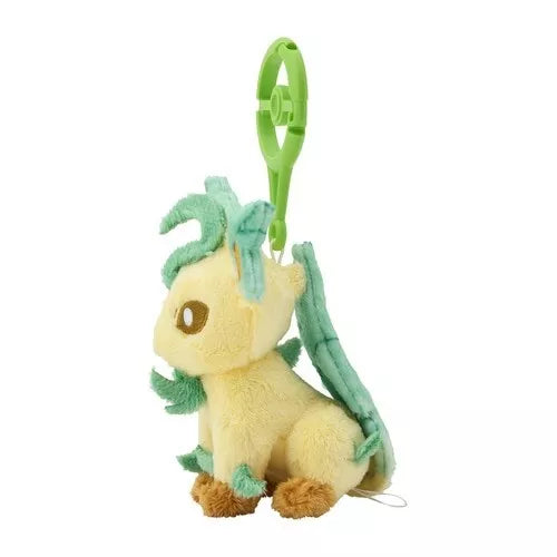 Pokemon Center Original Plush Mascot Keychain with Carabiner Leafeon JAPAN