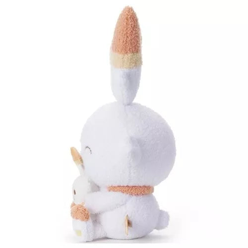 Pokemon Pokepeace Scorbunny with Mini Plush Ver. Plush Doll JAPAN OFFICIAL