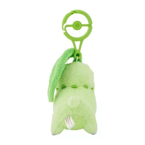 Pokemon Center Original Plüschpuppe mit Karabiner Chikorita JAPAN OFFIZIELL