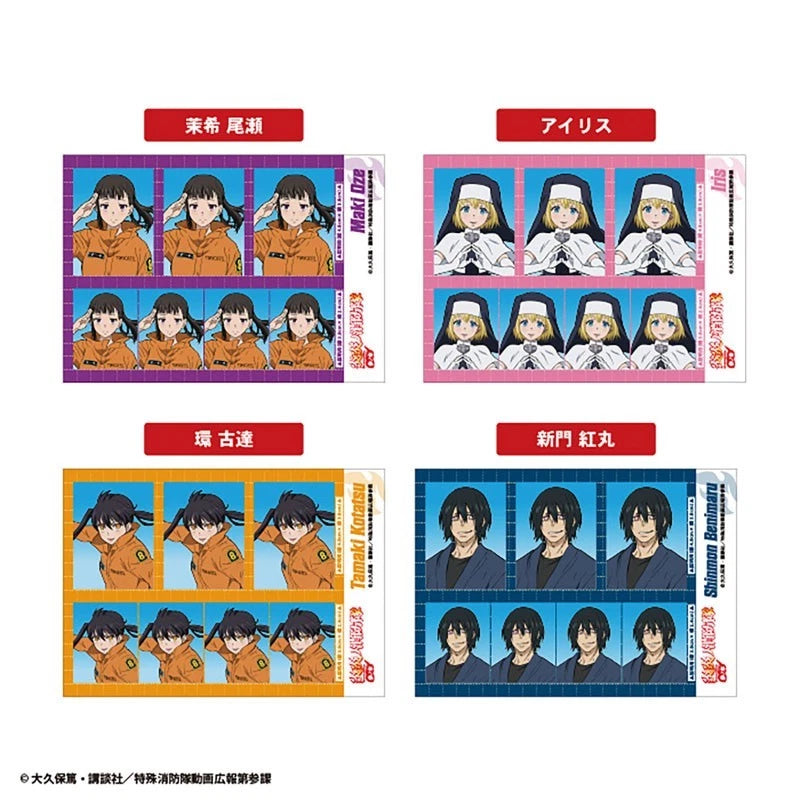 Enen no Shouboutai Vol.2 ID Shot Sticker Gum 20Pack Box Candy Toy JAPAN OFFICIAL