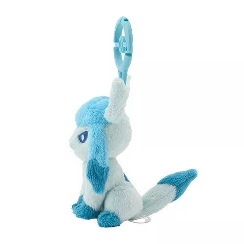 Pokemon Center Original Plush Mascot Keychain with Carabiner Glaceon JAPAN