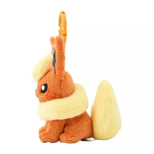 Pokemon Center Llavero original de mascota de peluche con mosquetón Flareon JAPÓN