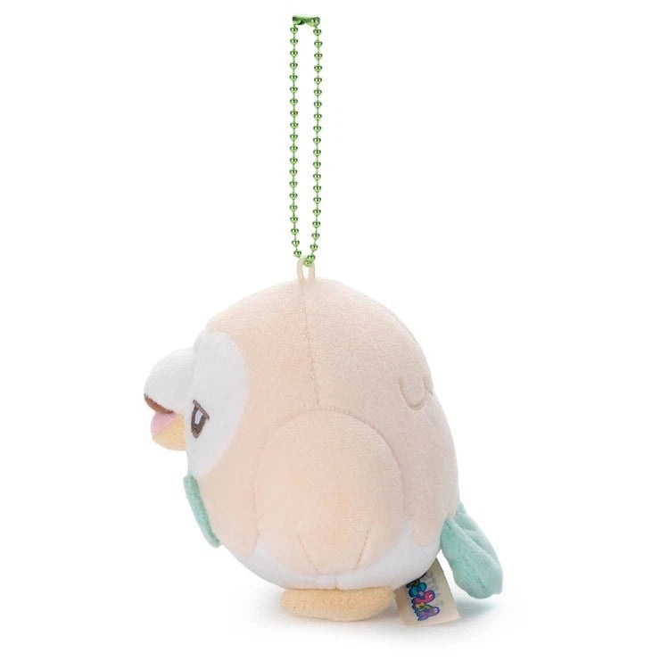 Pokemon Pokepeace Rowlet Plush Keychain Funny Face Ver. JAPAN OFFICIAL