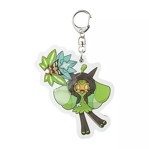 Pokemon Center Original Acrylic Keychain Ogerpon Teal Mask JAPAN OFFICIAL