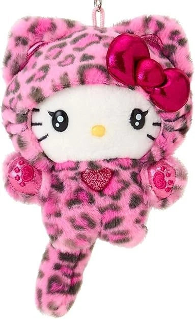 Sanrio Gal Cat Mascot Holder Hello Kitty Pink Plush JAPAN OFFICIAL