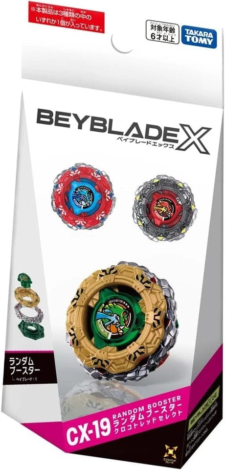 Takara Tomy Beyblade X CX-19 Random Booster Croco Tread Select JAPAN OFFICIAL