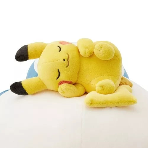 Pokemon Center original Sleep Motchiri Snorlax y Pikachu Oyasumi Ver. Peluche