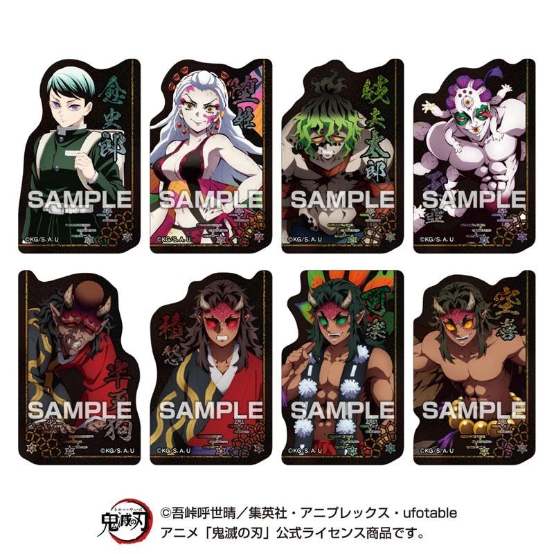 Demon Slayer Kimetsu no Yaiba Chara Cut Sticker Gum 16Pack Box Candy Toy JAPAN