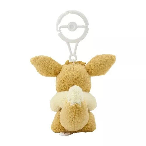 Pokemon Center Original Plush Mascot Keychain with Carabiner Eevee JAPAN