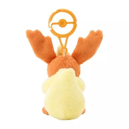 Pokemon Center Llavero original de mascota de peluche con mosquetón Flareon JAPÓN