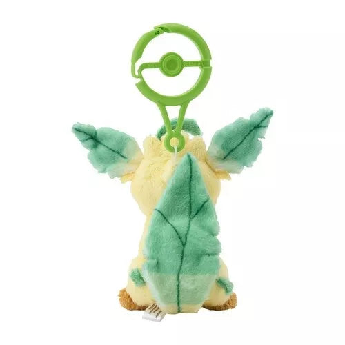 Pokemon Center Original Plush Mascot Keychain with Carabiner Leafeon JAPAN