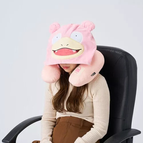 Almohada para el cuello con capucha de Pokémon Slowpoke OFICIAL DE JAPÓN