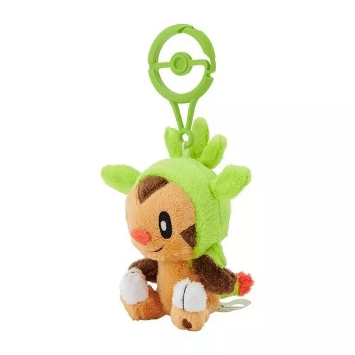 Pokemon Center Original Plush Doll with Carabiner Chespin JAPAN OFFICIAL