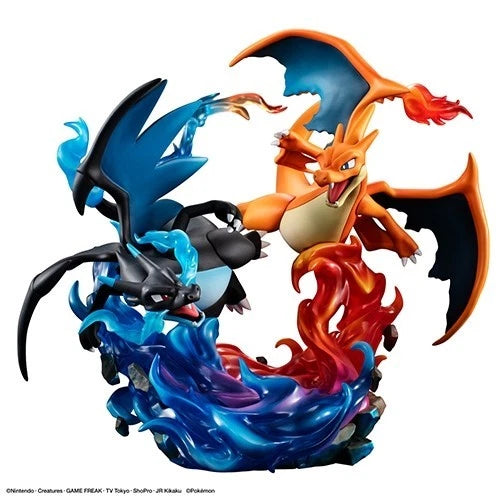 G.E.M. Pokemon Mega Charizard X & Mega Charizard Y Figure JAPAN OFFICIAL