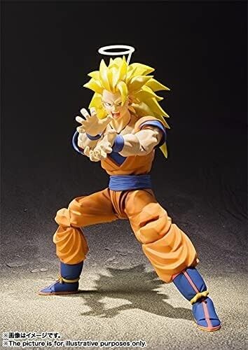 BANDAI S.H.Figuarts Dragon Ball Son Goku Super Saiyan 3 Action Figure JAPAN