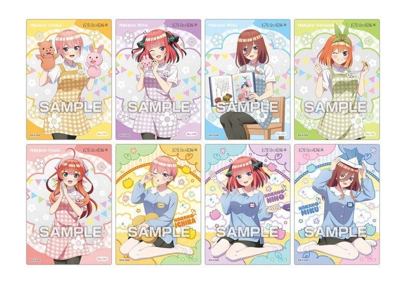 The Quintessential Quintuplets Clear Card Collection Gum 5 16Pack TCG Candy Toy