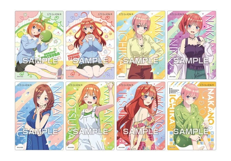 The Quintessential Quintuplets Clear Card Collection Gum 5 16Pack TCG Candy Toy