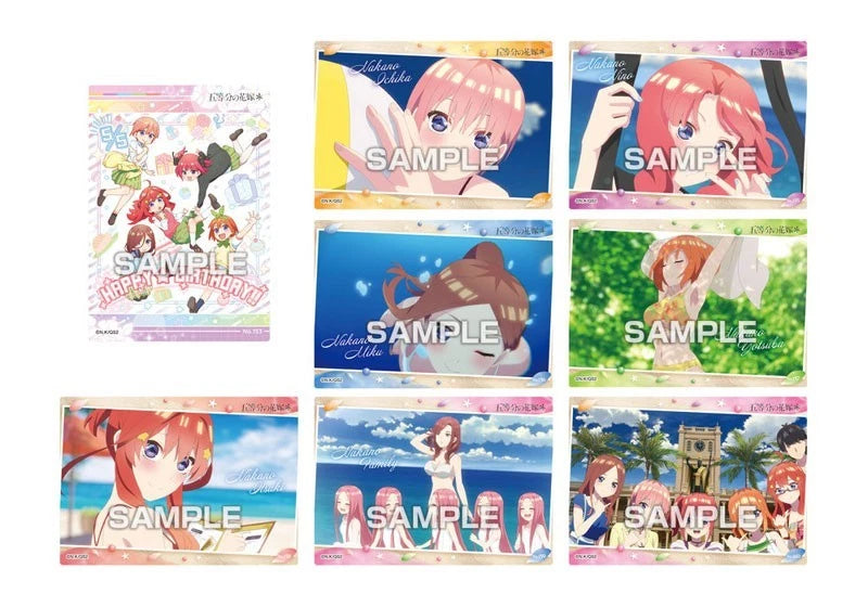 The Quintessential Quintuplets Clear Card Collection Gum 5 16Pack TCG Candy Toy