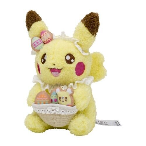 Pokemon Center original Yum Yum Pascua Pikachu Plush Doll Japón Oficial