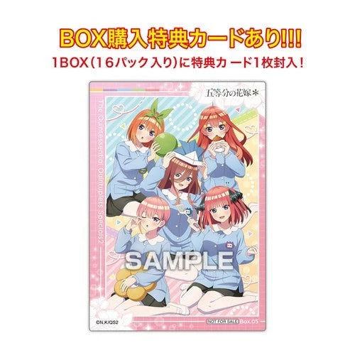 The Quintessential Quintuplets Clear Card Collection Gum 5 16Pack TCG Candy Toy