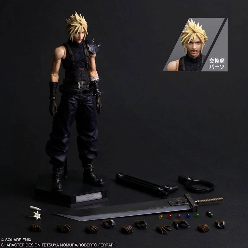Square Enix Final Fantasy VII Rebirth PLAY ARTS Shin Cloud Strife Action Figure
