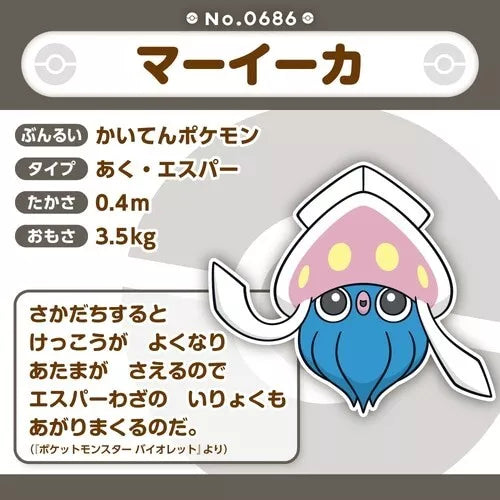 Pokemon Center Original Pokemon Fit Inkay Plush Doll JAPAN OFFICIAL ToysOneJapan