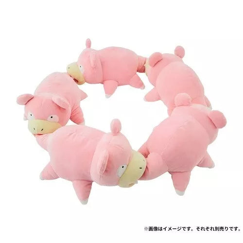 Pokemon Center Original Dondon Donkan Yan? Slowpoke Connecting Plush Doll JAPAN