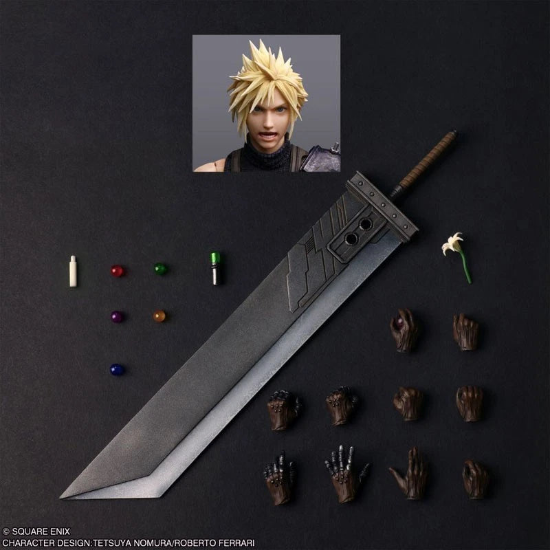 Square Enix Final Fantasy VII Rebirth PLAY ARTS Shin Cloud Strife Action Figure