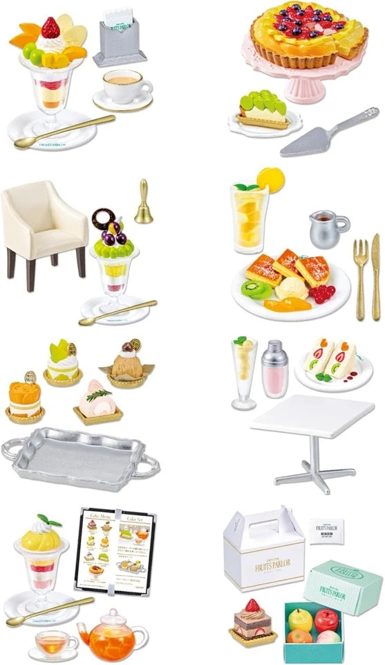 Re-Ment Petit Sample Series PETITE FRUITS PARLOR Full 8 Set BOX Figure JAPAN