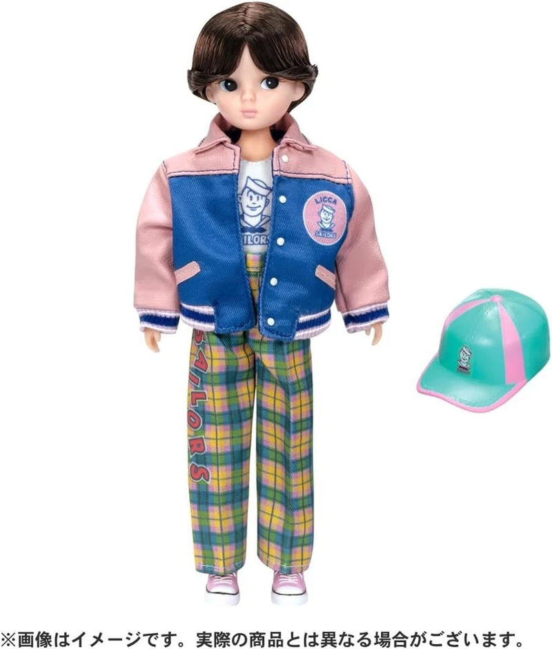 Takara Tomy Licca Chan Retro Licca Sailors Stadium Jacket Fashion Doll JAPAN