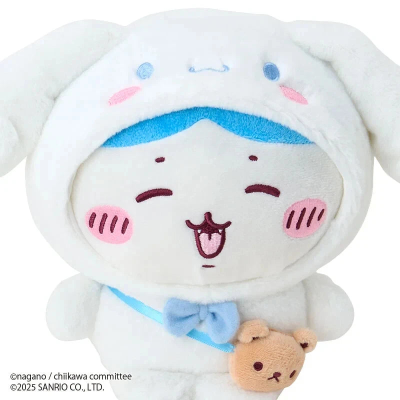 Peluche Sanrio Cinnamoroll x Chiikawa Hachiware UFFICIALE DEL GIAPPONE