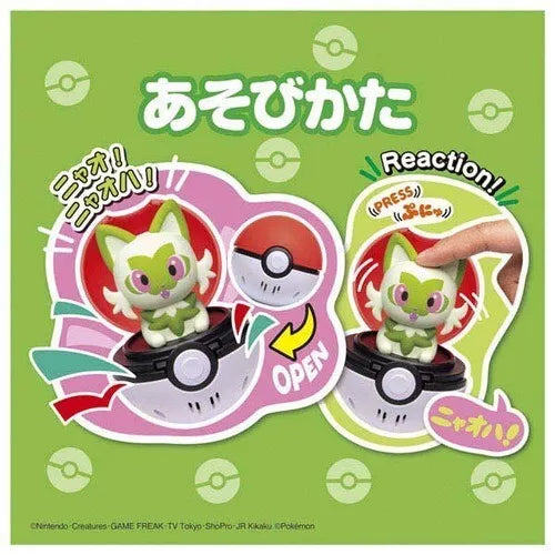 Pokemon Peekaboo Toy Sprigatito OFICIAL DE JAPÓN