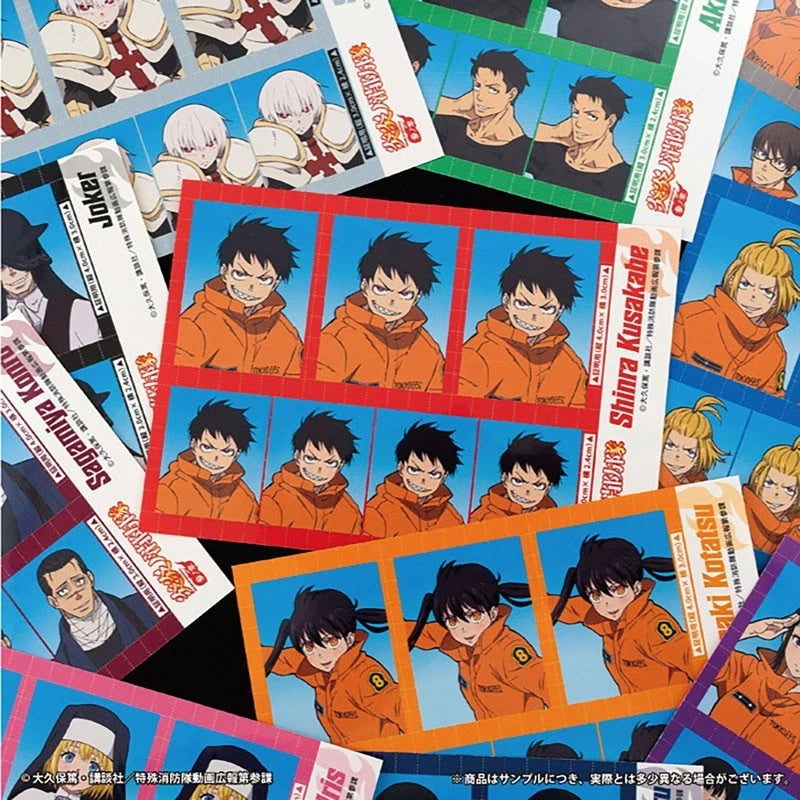 Enen no Shouboutai Vol.2 ID Shot Sticker Gum 20Pack Box Candy Toy JAPAN OFFICIAL