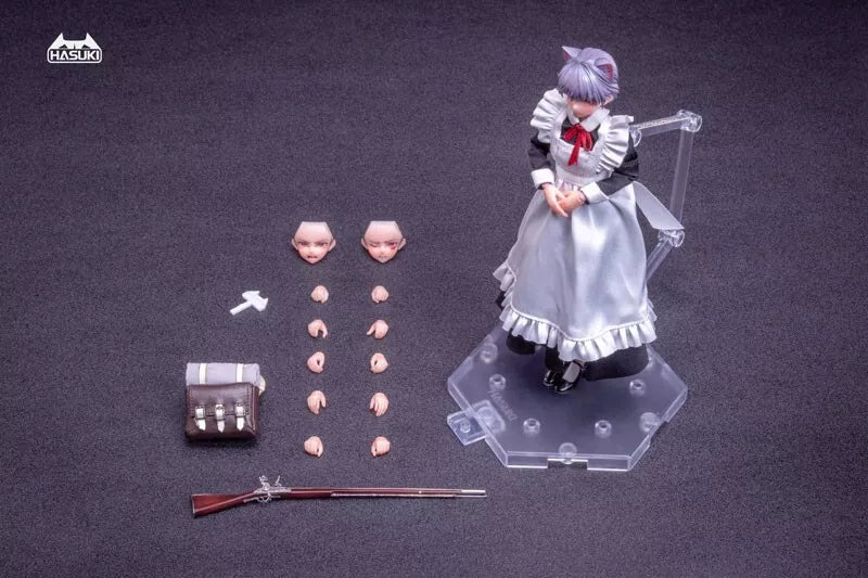 pocket art Series Maid Gunner FKEY PA010 1/12 Action Figure UFFICIALE GIAPPONE