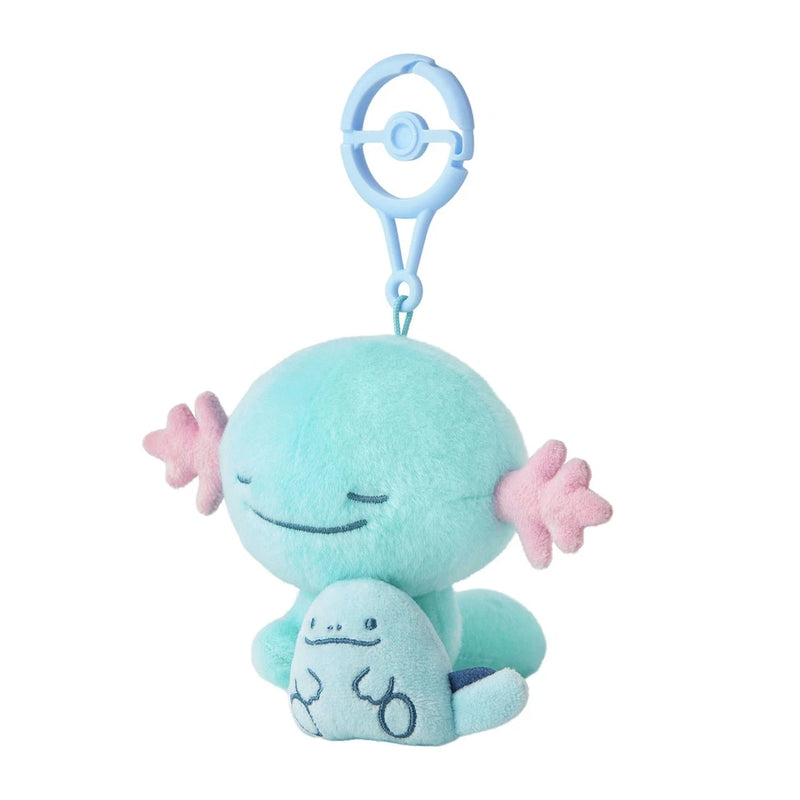 Pokemon Center Original Little Daydream Wooper & Quagsire Plush Keychain JAPAN