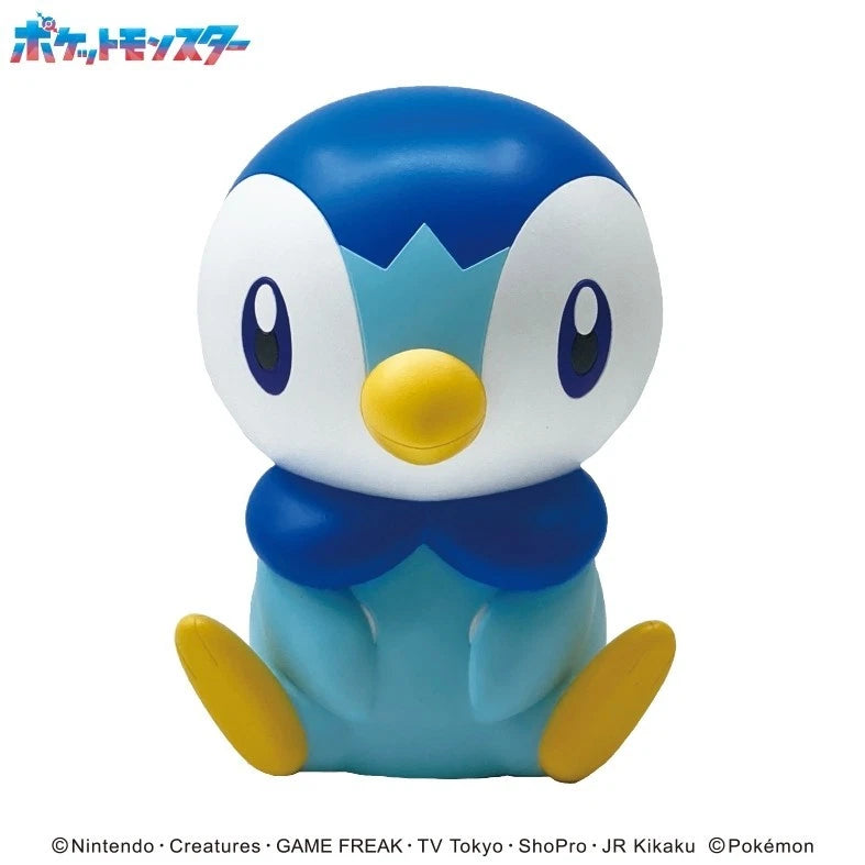 Pokemon Soft Vinyl Time Series Pokemon Coin Bank Piplup JAPAN OFFICIAL