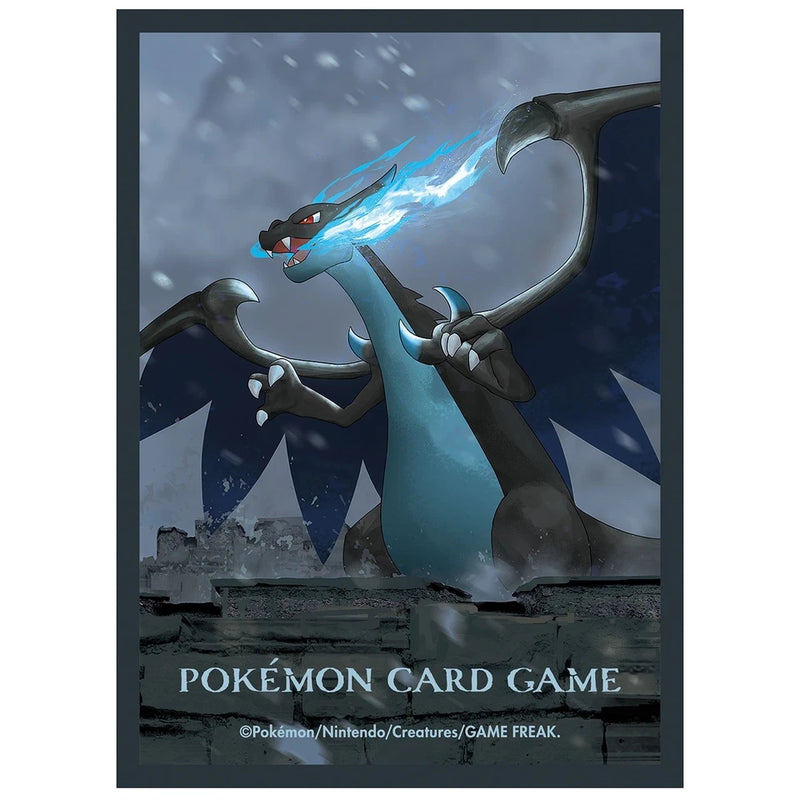 Pokemon Center Original Card Sleeves Mega Charizard X Old Castle Ver. JAPAN Pokemon Center Original Card Sleeves Mega Charizard X Old Castle Ver. JAPAN