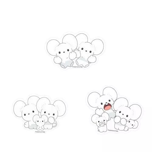 Pokemon Center Original Mobile Sticker Tandemau Maushold JAPAN OFFICIAL