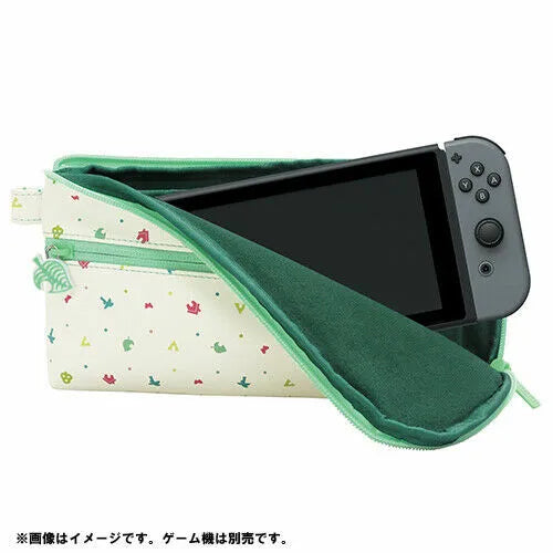 New Hori NSW-239 Golpeed Animal Crossing Hand Pouch para Nintendo Switch Japón
